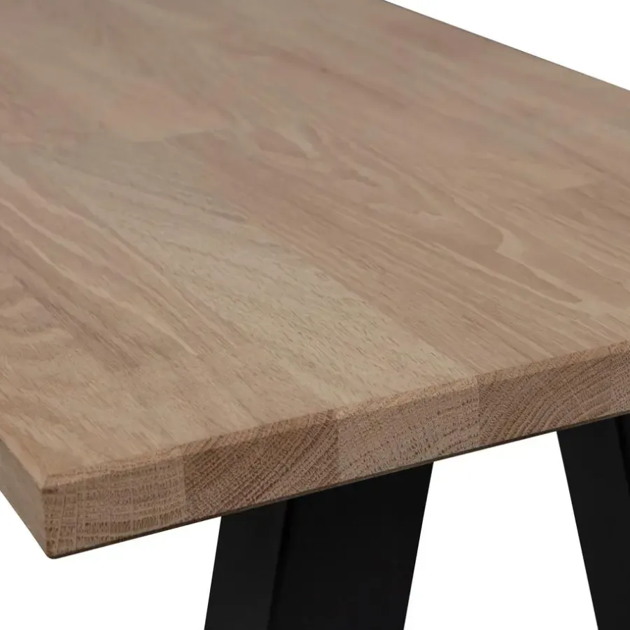 Eetkamerbanken-WOOOD Tablo Eetkamerbankje - Eiken - Naturel - 46x160x35