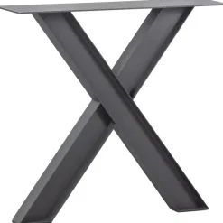 Tafelpoten-WOOOD Tablo Industrial X-poot 1 stuks - Metaal - Zwart - 72x79x10