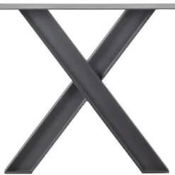 Tafelpoten-WOOOD Tablo Industrial X-poot 1 stuks - Metaal - Zwart - 72x79x10