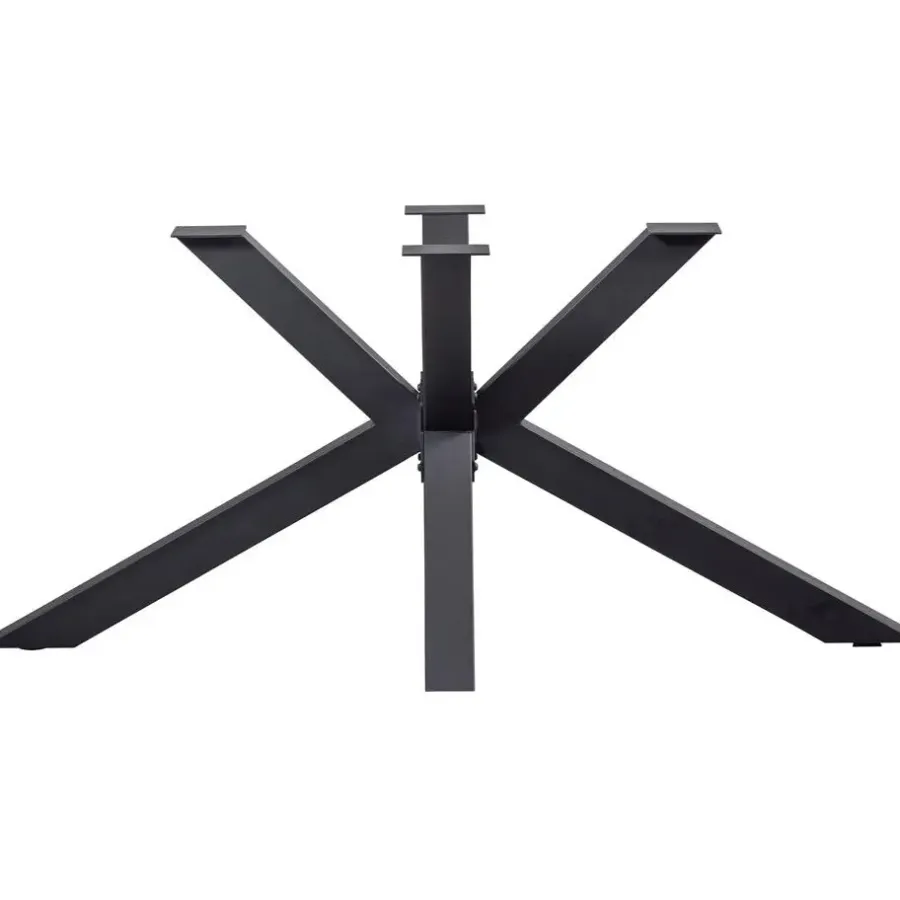 WOOOD Tablo Kruispoot - Metaal - Zwart - 72x159x77