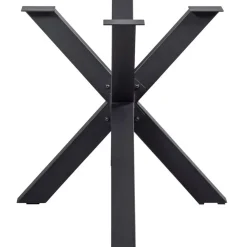 WOOOD Tablo Kruispoot - Metaal - Zwart - 72x159x77
