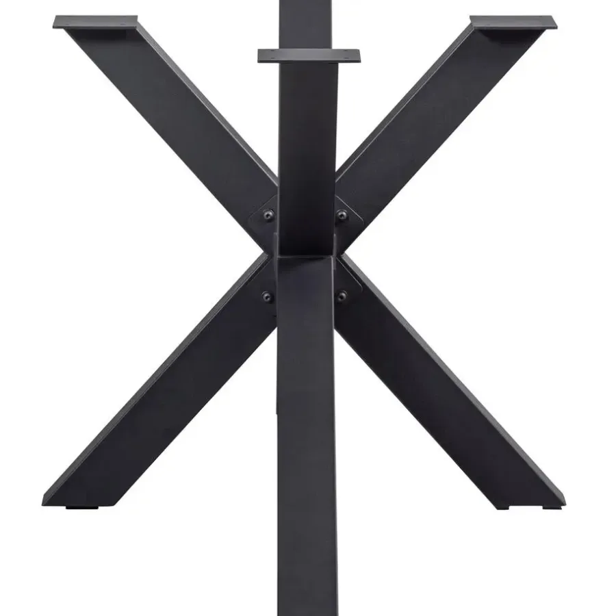 WOOOD Tablo Kruispoot - Metaal - Zwart - 72x159x77