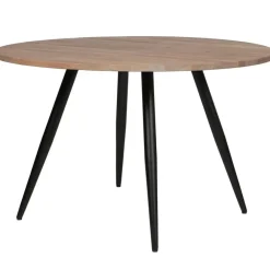 WOOOD Tablo Rond Tafelblad Incl. 2-Standen Poot Conisch - 74,4x120x120