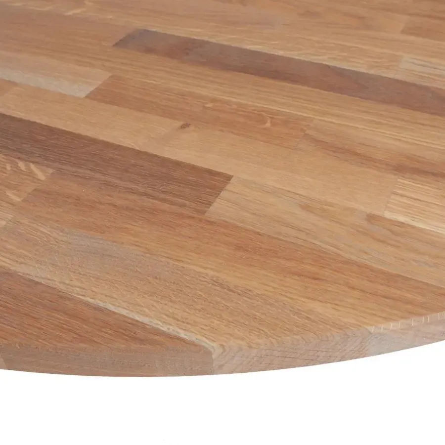 WOOOD Tablo Rond Tafelblad Incl. 2-Standen Poot Conisch - 74,4x120x120