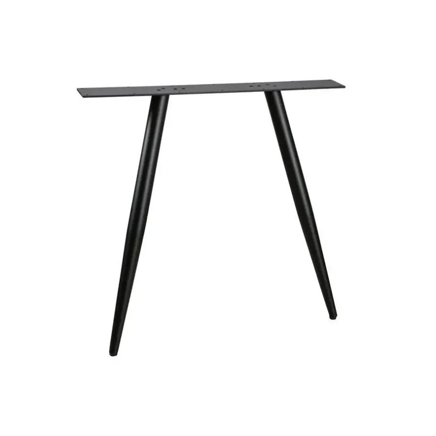 WOOOD Tablo Rond Tafelblad Incl. 2-Standen Poot Conisch - 74,4x120x120