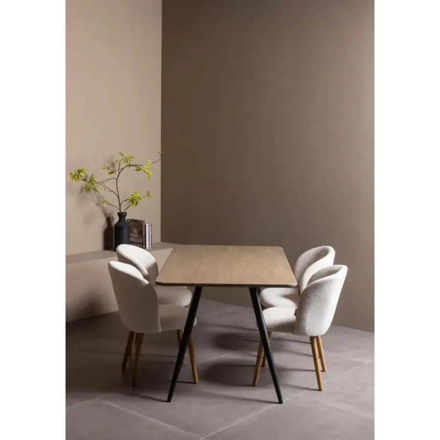 WOOOD Tablo 2-Standen Poot Conisch 1 Stuks - Metaal - Zwart - 72x79x10