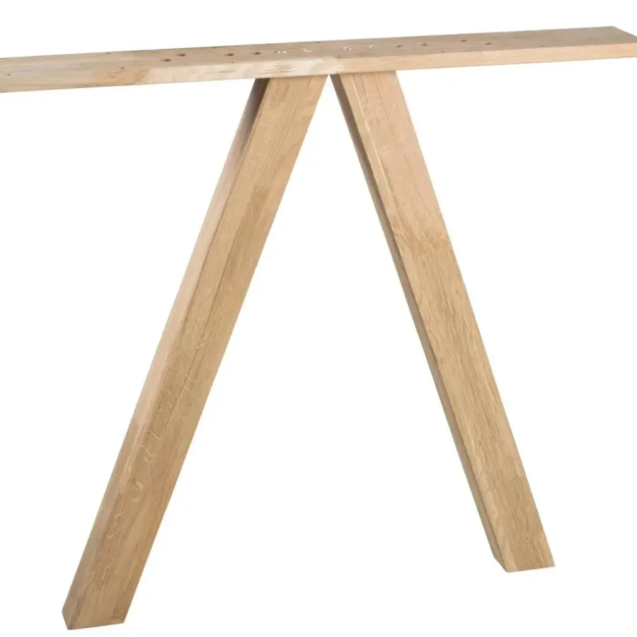 Tafelpoten-WOOOD Tablo 3-Standen Poot Vierkant Kd - Eiken - set van 2 - 79x72x10