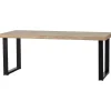 Rechthoekige Eettafels-WOOOD Tablo Tafel Visgraat met U-poot - Mango - 78x180x90