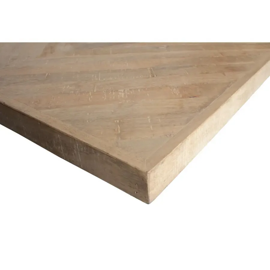 Rechthoekige Eettafels-WOOOD Tablo Tafel Visgraat met U-poot - Mango - 78x180x90