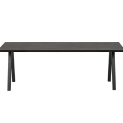 WOOOD Tablo Tafelblad - Eiken - Blacknight - 3x200x90