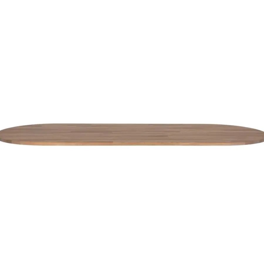 WOOOD Tablo Tafelblad Ovaal - Eiken - Grijze Olie - 220x2,4x90