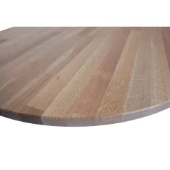 WOOOD Tablo Tafelblad Ovaal - Eiken - Grijze Olie - 220x2,4x90