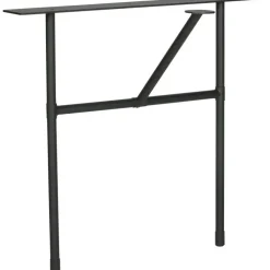 Ovale Eettafels-WOOOD Tablo Tafelblad Ovaal Incl. H-Poot - Onbehandeld - Eiken/Metaal