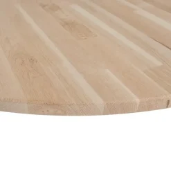 Tafelbladen-WOOOD Tablo Tafelblad Rond - Eiken - Onbehandeld - 2,4x120x120