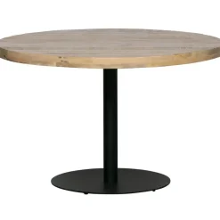 WOOOD Tablo Tafelblad Rond - Mango - White Wash - 120x120