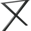 WOOOD Tablo X-Poot 1 Stuks - Metaal - Zwart - 72x79x10