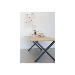 WOOOD Tablo X-Poot 1 Stuks - Metaal - Zwart - 72x79x10