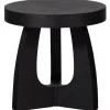 WOOOD Tala Bijzettafel - MDF Fineer - Zwart - 45x45x45
