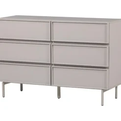 WOOOD Tours Ladekast 6 Lades - Melamine/ MDF - Zand - 80x120x42