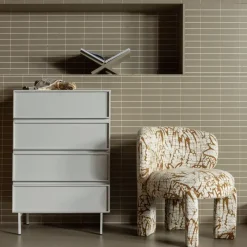 WOOOD Tours Ladekast 4 Lades - Melamine/ MDF - Zand - 102x70x42