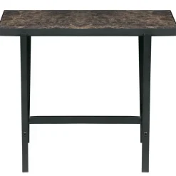 WOOOD Turn Around Bijzettafel - Hout/Metaal - Zwart - 40x50x44