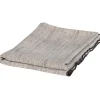 WOOOD Unique Plaid - Viscose/Linnen - Zwart/Off White - 53x49x48