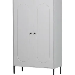 WOOOD Xina Lage Kast - Grenen - Wolkengrijs - 149x90x40