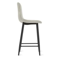 Barkrukken-HomeMixx 2x Barkruk Jax - Velvet Taupe (Set van 2)