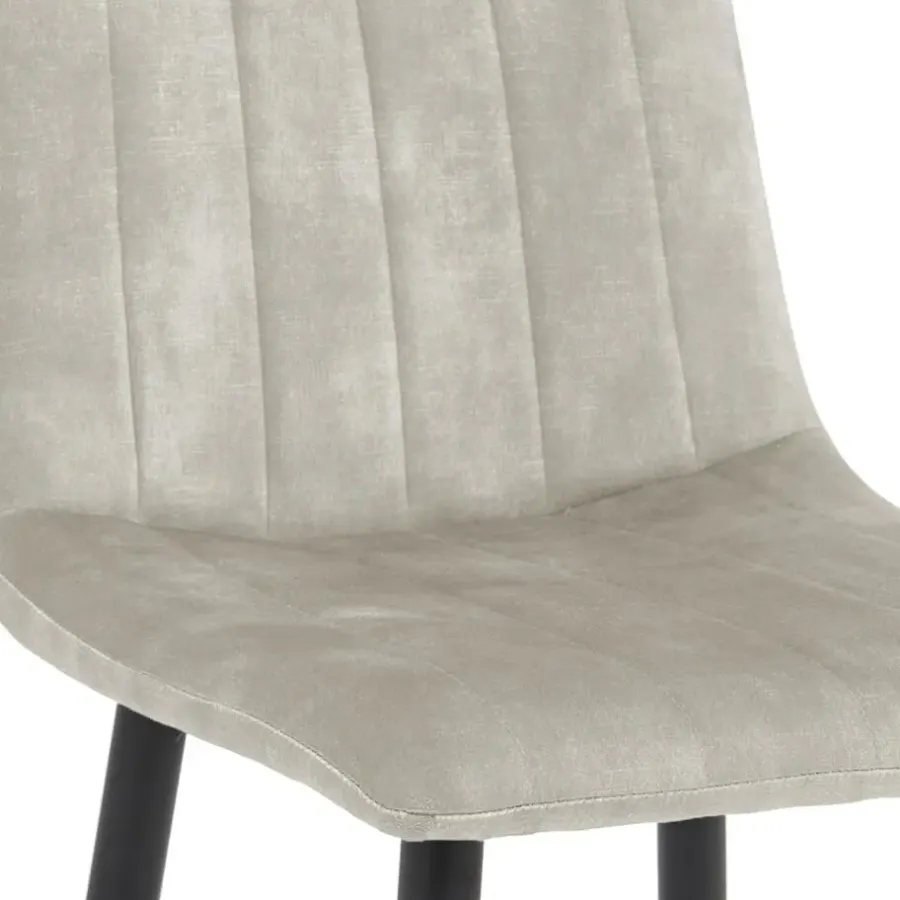 Barkrukken-HomeMixx 2x Barkruk Jax - Velvet Taupe (Set van 2)