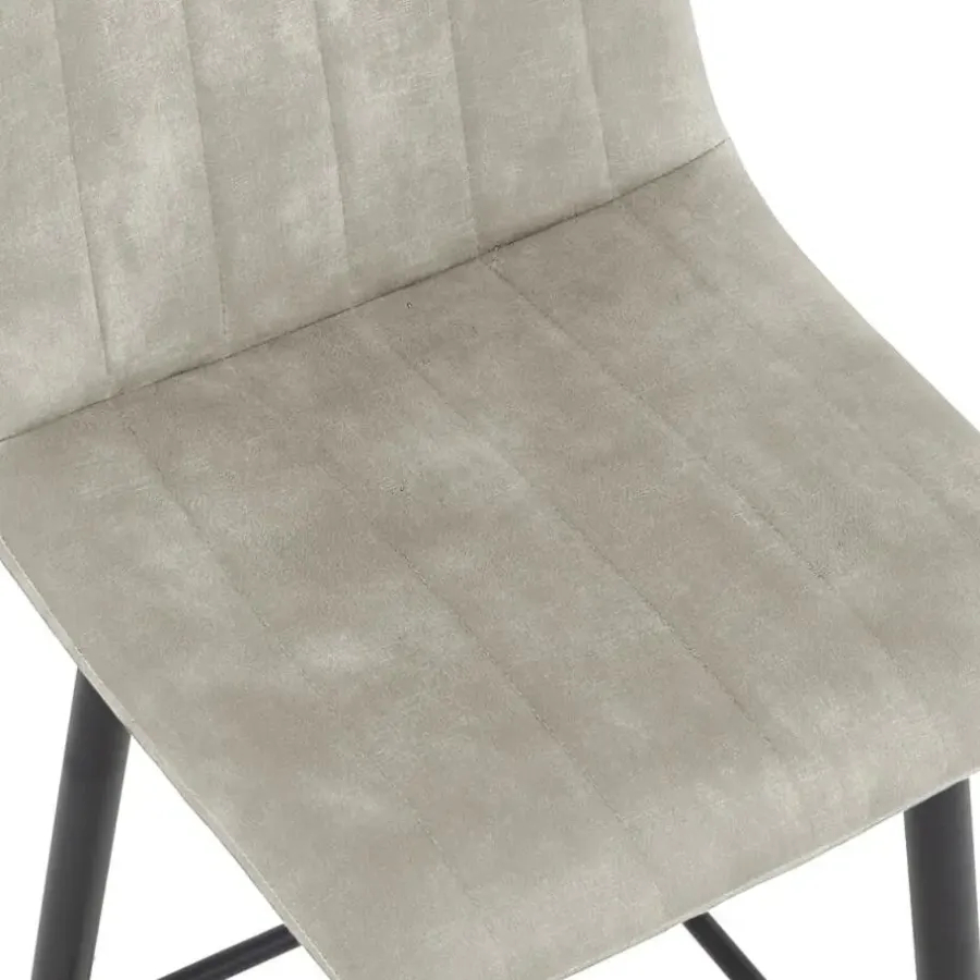 Barkrukken-HomeMixx 2x Barkruk Jax - Velvet Taupe (Set van 2)