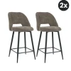 HomeMixx 2x Barkruk Monta - Bruin (Set van 2)