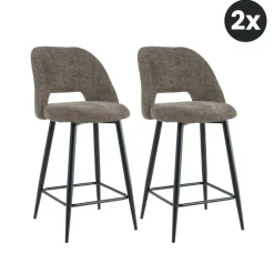 HomeMixx 2x Barkruk Monta - Bruin (Set van 2)