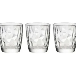 Waterglazen-Bormioli Rocco 3x Stuks tumbler waterglazen/sapglazen Diamond 305 ml