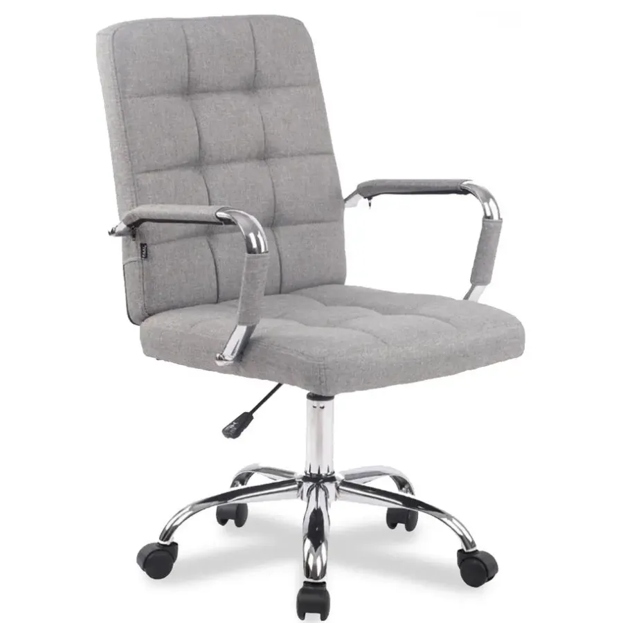 Bureaustoelen|Bureaustoelen-Xairo Milaan - Bureaustoel - Stof - Grijs