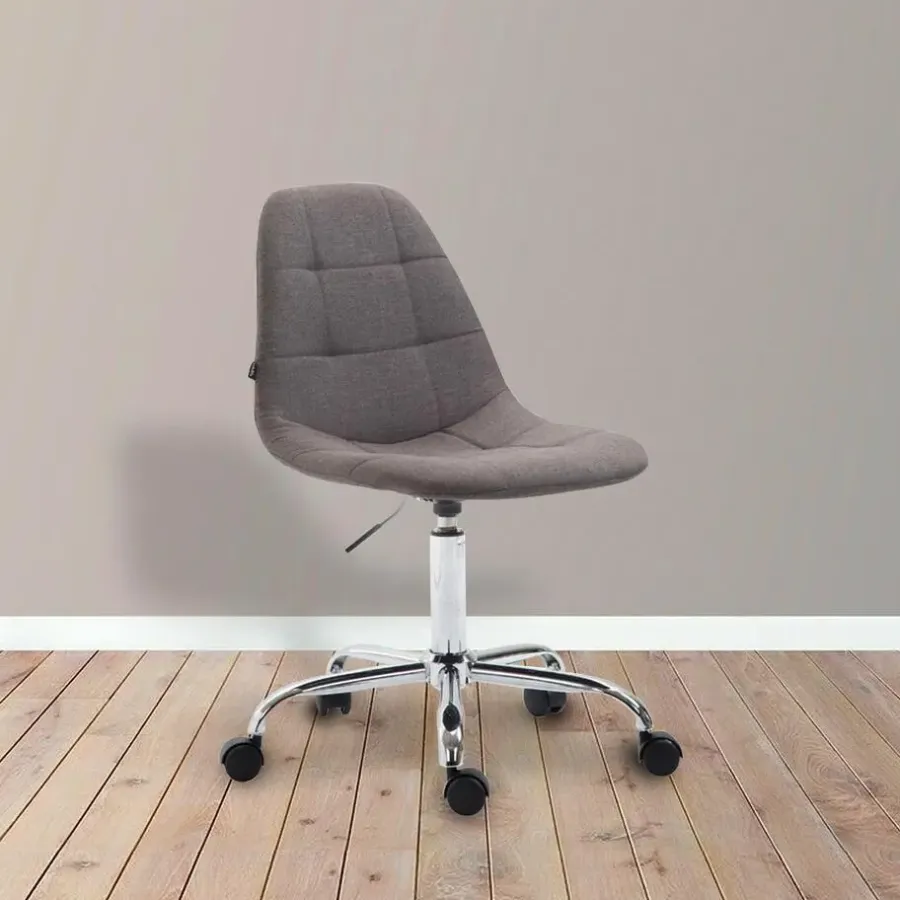Bureaustoelen|Bureaustoelen-Xairo Rome - Bureaustoel - Stof - Donkergrijs