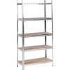 Leen Bakker XITTA - Stellingkast 5 planken - Zilver - 150 cm - Staal