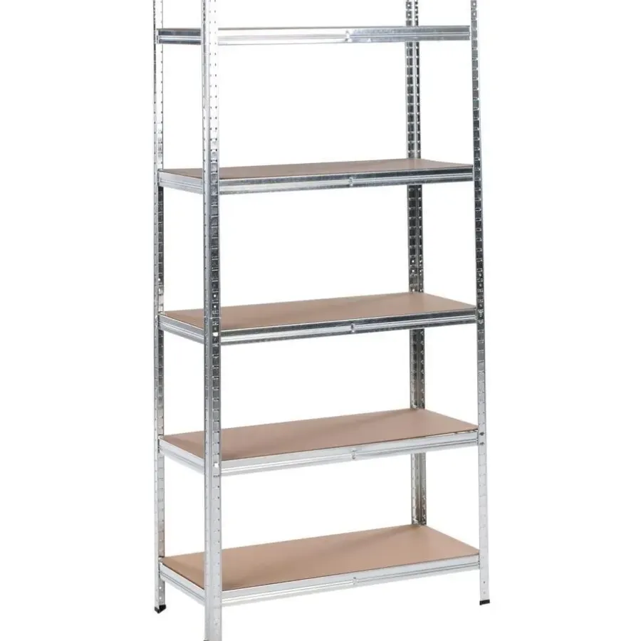 Leen Bakker XITTA - Stellingkast 5 planken - Zilver - 150 cm - Staal