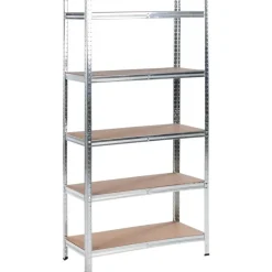 Stellingkasten-Leen Bakker XITTA - Stellingkast 5 planken - Zilver - Staal