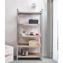 Stellingkasten-Leen Bakker XITTA - Stellingkast 5 planken - Zilver - Staal