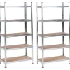 Stellingkasten-Leen Bakker XITTA - Stellingkast set van 2 - Zilver - 150 cm - Staal