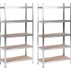 Stellingkasten-Leen Bakker XITTA - Stellingkast set van 2 - Zilver - Staal