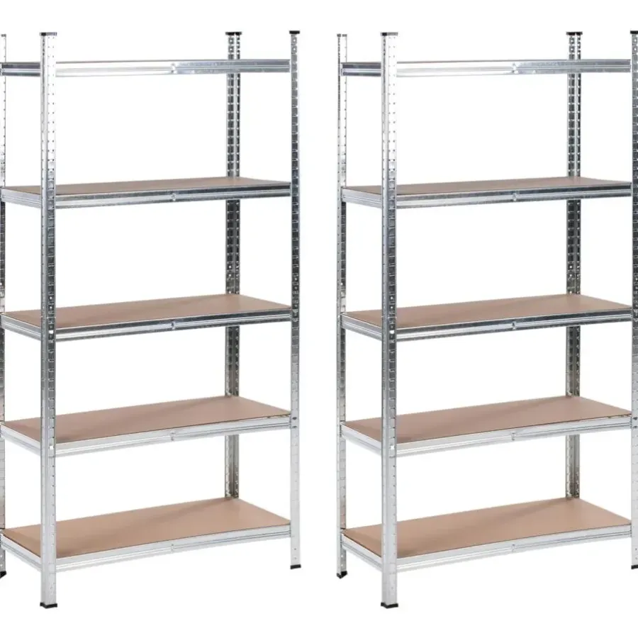 Stellingkasten-Leen Bakker XITTA - Stellingkast set van 2 - Zilver - Staal