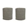 Beliani YERKOY - Mand set van 2 - Beige - Katoen