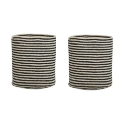 Beliani YERKOY - Mand set van 2 - Beige - Katoen