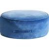 Leen Bakker YULLE - Poef - Blauw - Fluweel