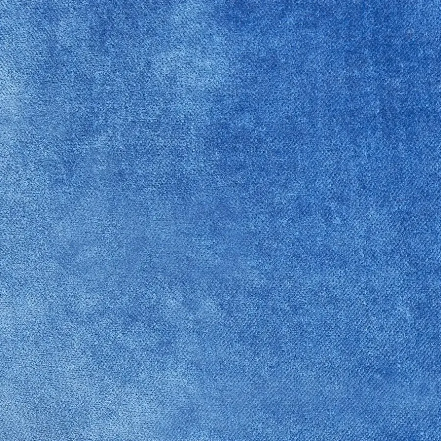 Leen Bakker YULLE - Poef - Blauw - Fluweel