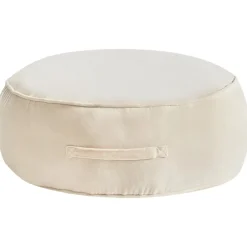 Leen Bakker YULLE - Poef - Lichtbeige - Fluweel