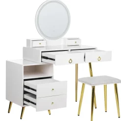 Beliani YVES - Kaptafel - Wit - MDF