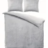 Dekbedovertrekken|Lits-Jumeaux Dekbedovertrekken-Zavelo Dekbedovertrek Velvet Comfort Zilver-Lits-jumeaux (240 x 200/220 cm)