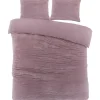 Lits-Jumeaux Dekbedovertrekken-Zavelo Dorien Rib Teddy Dekbedovertrek Roze-Lits-jumeaux (240 x 200/220 cm)